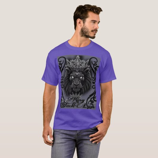 King black Lyon style with class T-Shirt (Vorne ganz)