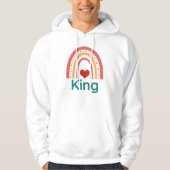 King Boho Rainbow Hoodie (Vorderseite)