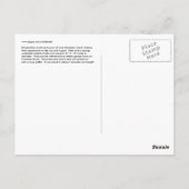 King Boletus Mushroom, Insel Unalaska Postkarte (Rückseite)