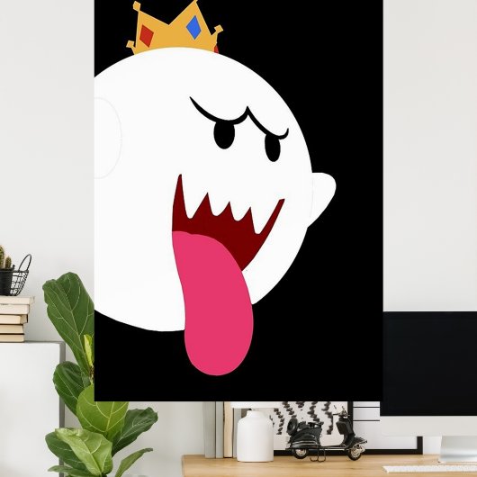 King Boo Simplistic Design Poster (Heimbüro)