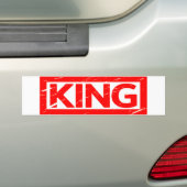 King Briefmarke Autoaufkleber (Auf Auto)