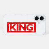 King Briefmarke iPhone 16 Hülle (Rückseite (Horizontal))