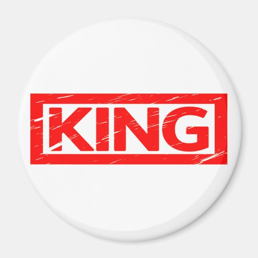 King Briefmarke Magnet (Vorne)