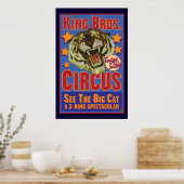 King Bros. Zirkus Poster (Küche)