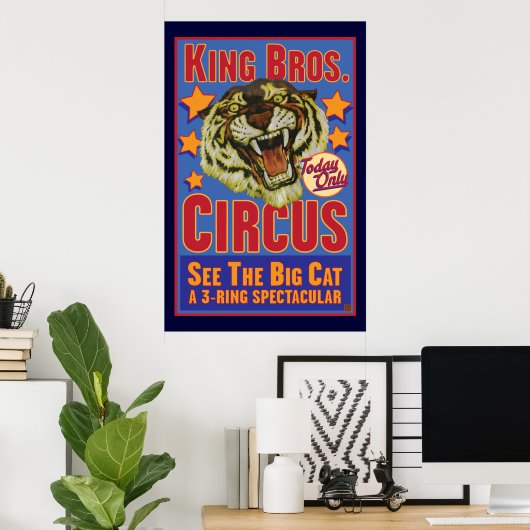 King Bros. Zirkus Poster (Heimbüro)