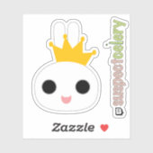 King Bunny / Queen Bunny Emote SuspectCelery™ Logo Aufkleber (Blatt)