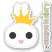 King Bunny / Queen Bunny Emote SuspectCelery™ Logo Aufkleber (Vorderseite)