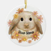 King Bunny Rabbit Keramik Ornament (Vorne)