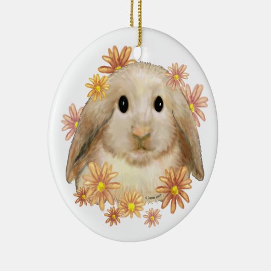 King Bunny Rabbit Keramikornament (Rechts)