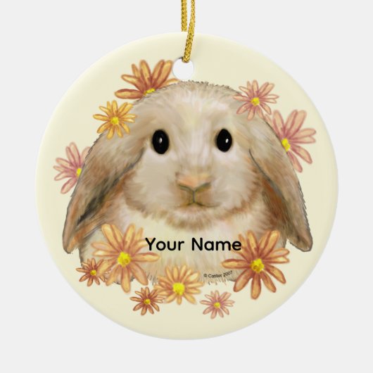 King Bunny Rabbit Keramikornament (Vorne)