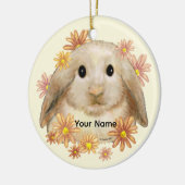King Bunny Rabbit Keramikornament (Links)