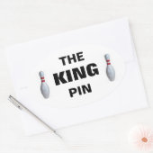 KING-BUTTON-Aufkleber (4) Ovaler Aufkleber (Umschlag)