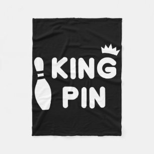 King Button Bowling Funny Niedlich Coups Bowler Le Fleecedecke