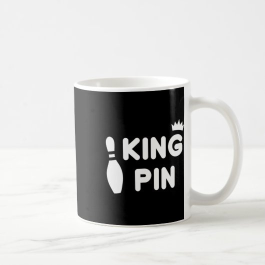 King Button Bowling Funny Niedlich Coups Bowler Le Kaffeetasse (Rechts)