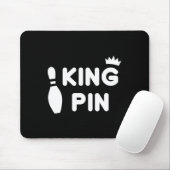 King Button Bowling Funny Niedlich Coups Bowler Le Mousepad (Mit Mouse)