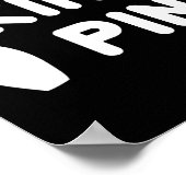 King Button Bowling Funny Niedlich Coups Bowler Le Poster (Ecke)