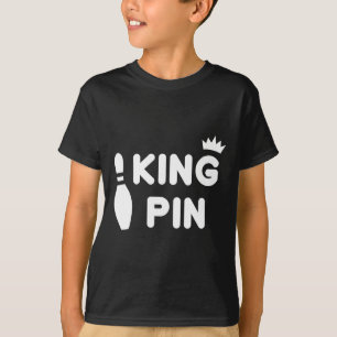 King Button Bowling Funny Niedlich Coups Bowler Le T-Shirt