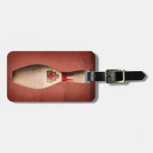 King Button on Red Gepäckanhänger (Vorderseite horizontal)