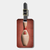 King Button on Red Gepäckanhänger (Vorderseite vertikal)