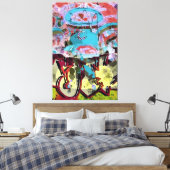 King CAB Der Engel Leinwanddruck (Insitu (Schlafzimmer))