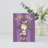King Cake Baby Postkarte (Stehend Vorderseite)