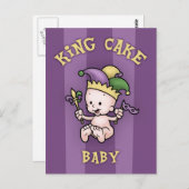 King Cake Baby Postkarte (Vorne/Hinten)