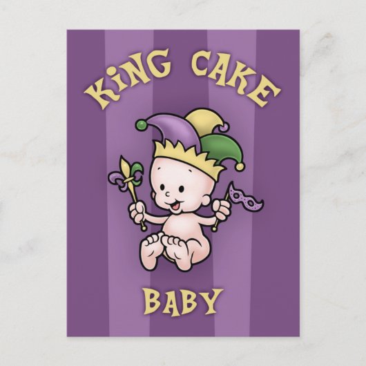 King Cake Baby Postkarte (Vorderseite)