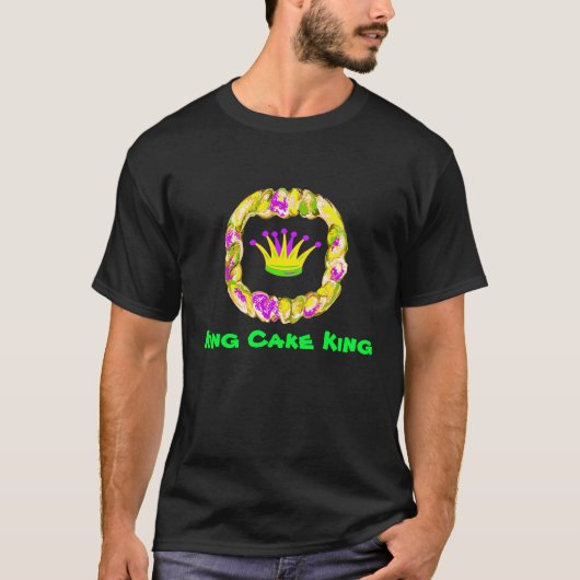 King Cake King, Mardi Gras Time T-Shirt (Vorderseite)