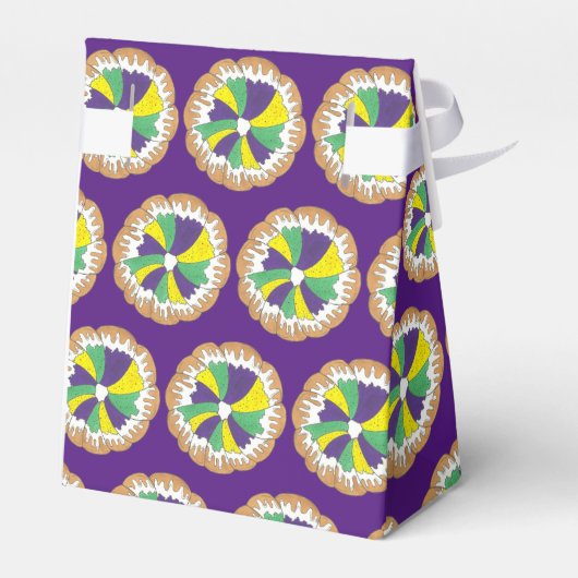 King Cake New Orleans NOLA Mardi Gras Geschenkschachtel (Rückseite)