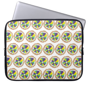 King Cake New Orleans NOLA Mardi Gras Laptopschutzhülle
