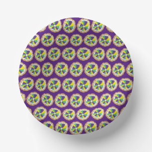 King Cake New Orleans NOLA Mardi Gras Pappteller