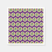 King Cake New Orleans NOLA Mardi Gras Serviette (Vorderseite)