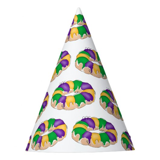 King Cake Party Hats Partyhütchen (Vorderseite)