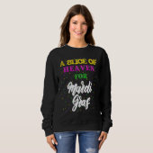 King Cake Slice of Heaven For Mardi Gras Sweatshirt (Vorne ganz)