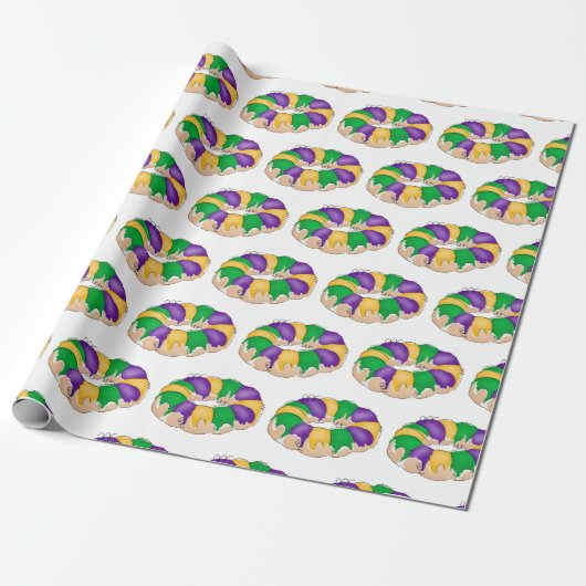 King Cake Wrapping Paper Geschenkpapier (Ungerollt)