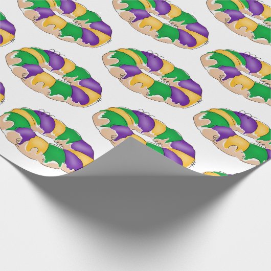 King Cake Wrapping Paper Geschenkpapier (Ecke)