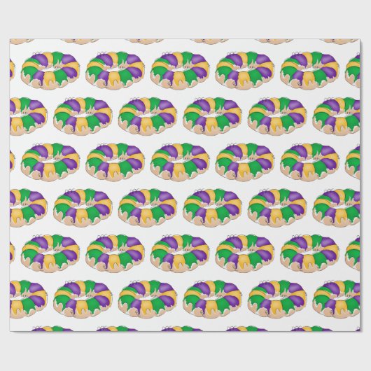 King Cake Wrapping Paper Geschenkpapier (Flach)
