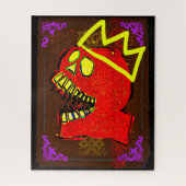 King Calavera Skull Geek NFT Art Puzzle (Vertikal)