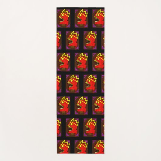 King Calavera Skull Geek NFT Art Yogamatte (Vorderseite)