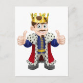 King Cartoon Postkarte (Vorderseite)