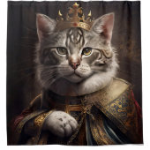King Cat Duschvorhang (Vorderseite)
