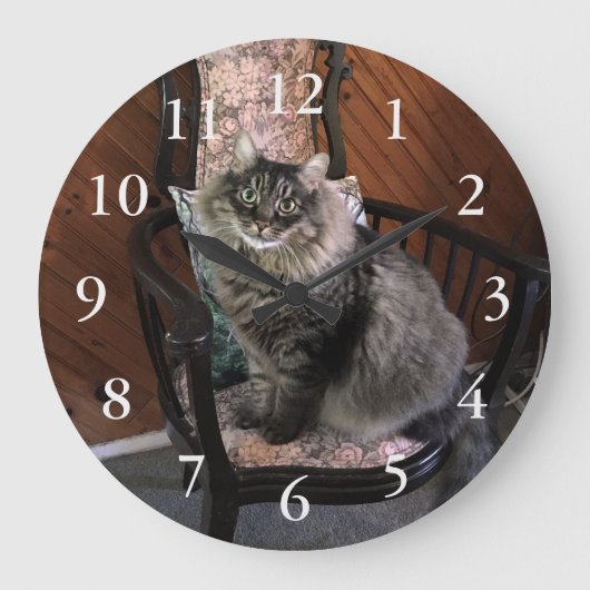 King Cat Kimber nummerierte Wall-Uhr Große Wanduhr (Vorderseite)
