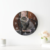 King Cat Kimber nummerierte Wall-Uhr Große Wanduhr (Zuhause)