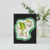 King Cat Postkarte (Stehend Vorderseite)