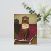 King Cat Special Delivery Postcard Postkarte (Stehend Vorderseite)
