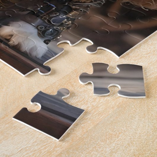 King Cavalier Spaniel Puppy Steampunked, Puzzle (Seite)