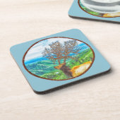 King Cervus Getränkeuntersetzer (Linke Seite)