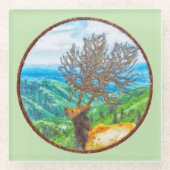 King Cervus Glasuntersetzer (Vorderseite)