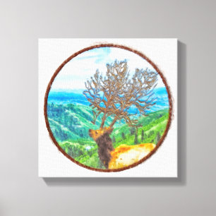 King Cervus Leinwanddruck