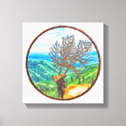 King Cervus Leinwanddruck (Vorderseite)